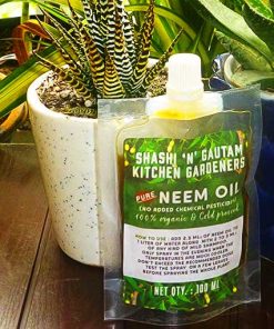 Pure Cold Press Neem oil For Plants. Organic pesticide Insecticide Fungicide for plants by Shashi n Gautam Kitchen Gardeners Web Shop