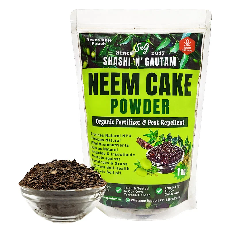 Neem Cake Powder Organic Fertilizer and Pest Control for Plants Neem powder  is a natural organic