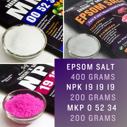 Epsom Salt NPK MKP Plant Nutrients Combo from Shashi N Gautam Web Shop