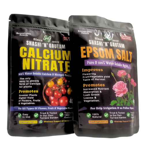 GreenGrowth Combo Calcium Nitrate Fertilizer + Epsom Salt Shashi N Gautam 090723